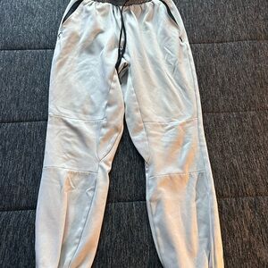 Men's Light Gray Joggers with Elastic Waistband